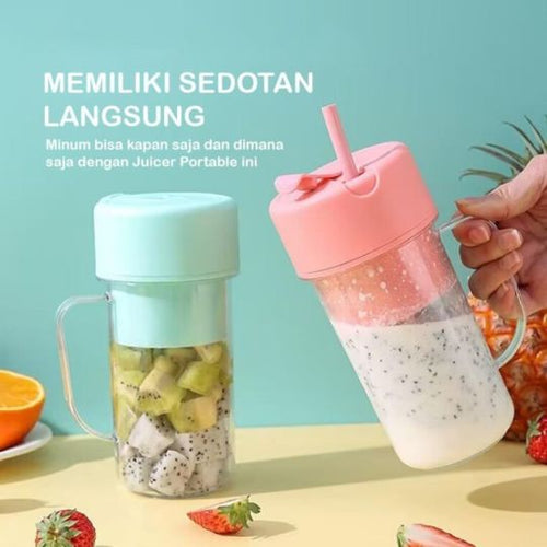 2-in-1 Mini Crusher & Juicer – Portable Electric Food Chopper and Blender