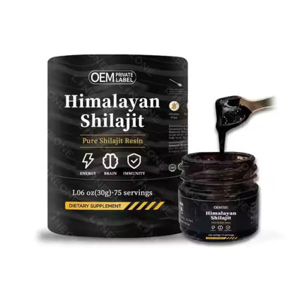 30mg Himalayan Shilajit Herbal Supplement Capsules – Natural Resin Extract
