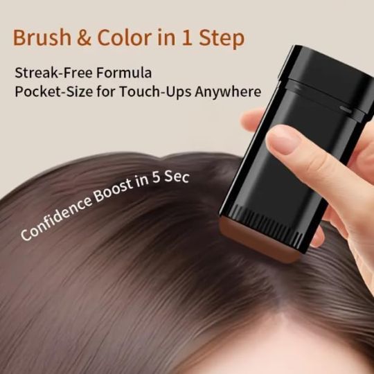 Hair Color Stick with Comb - Instant Gray Hair Cover - Buy 1 Get 1 Free