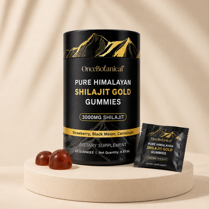 Pure Himalayan Shilajit Gold Gummies 3000MG 60 Gummies