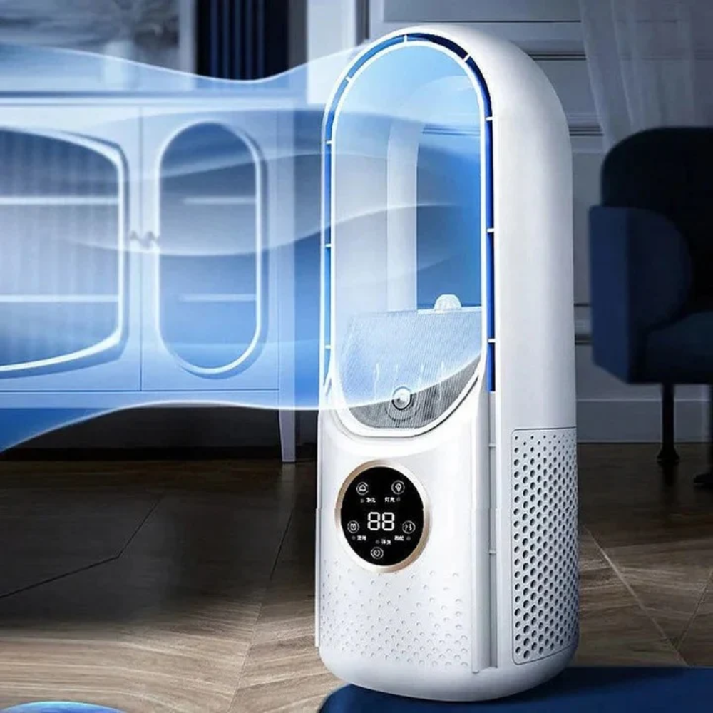 1. 4-in-1 Bladeless Air Cooler Fan | Cooling, Humidifier, Purifier & Night Light